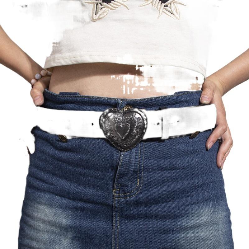 2024 Contemporary D Buckle Womens Belt With Decorative Metal Snap For Style Effortless