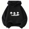 Autumn/Winter Children's Casual Hooded Sweatshirt - Cute Panda Animal Print Pullover for Boys and Girls