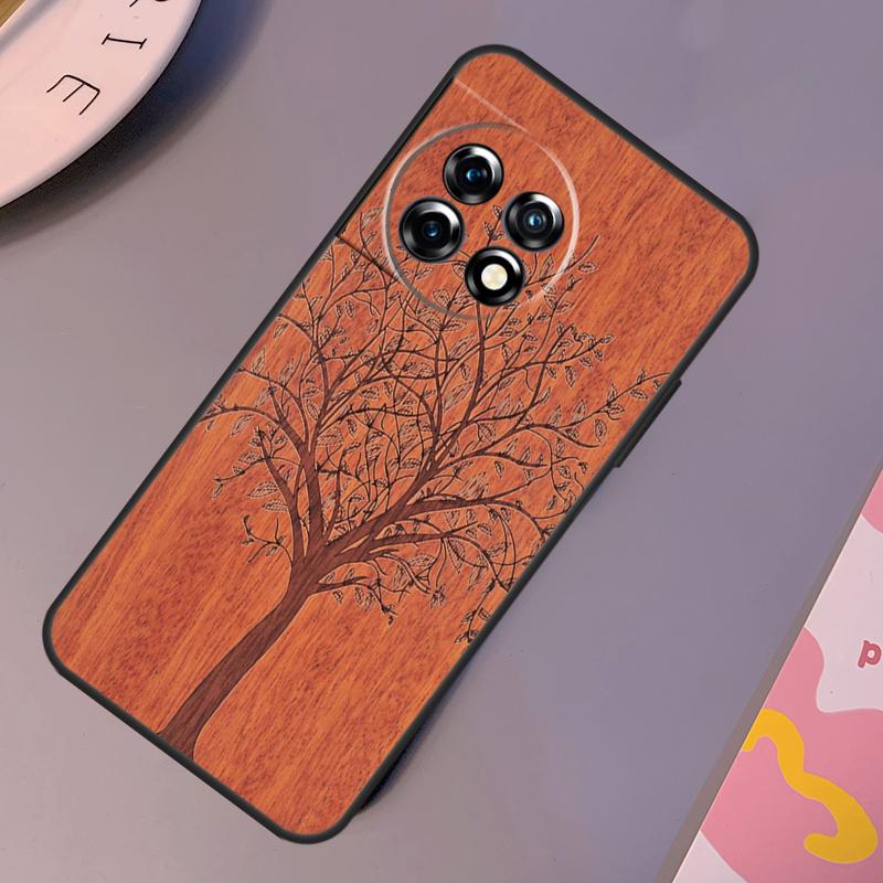 

Bamboo Wood Pattern Skull Print Case For OnePlus 12 11 10 Pro 8T 9R 10T 10R 12R OnePlus Nord N10 N20 2 2T CE 3 Lite Cover OnePlus 12