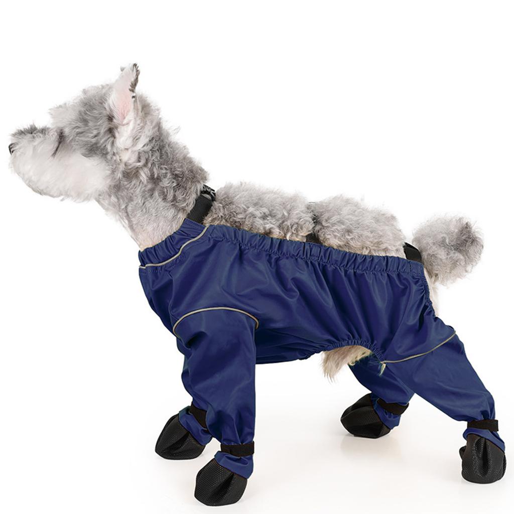 Comfortable Pet Trousers with Nonslip Foot Protectors Breathable Waterproof Dirt Prevent Pet Pants for Home and Travel