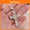 Stupendo Collana con Croce della Vergine Maria Piena di Strass per Donne con Design Geometrico Unico