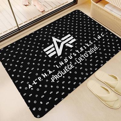 Alpha La Industries Bathroom Mat Kids Room Bedroom Decoration Balcony Anti-Slip Doormat Living Room Welcome Rug