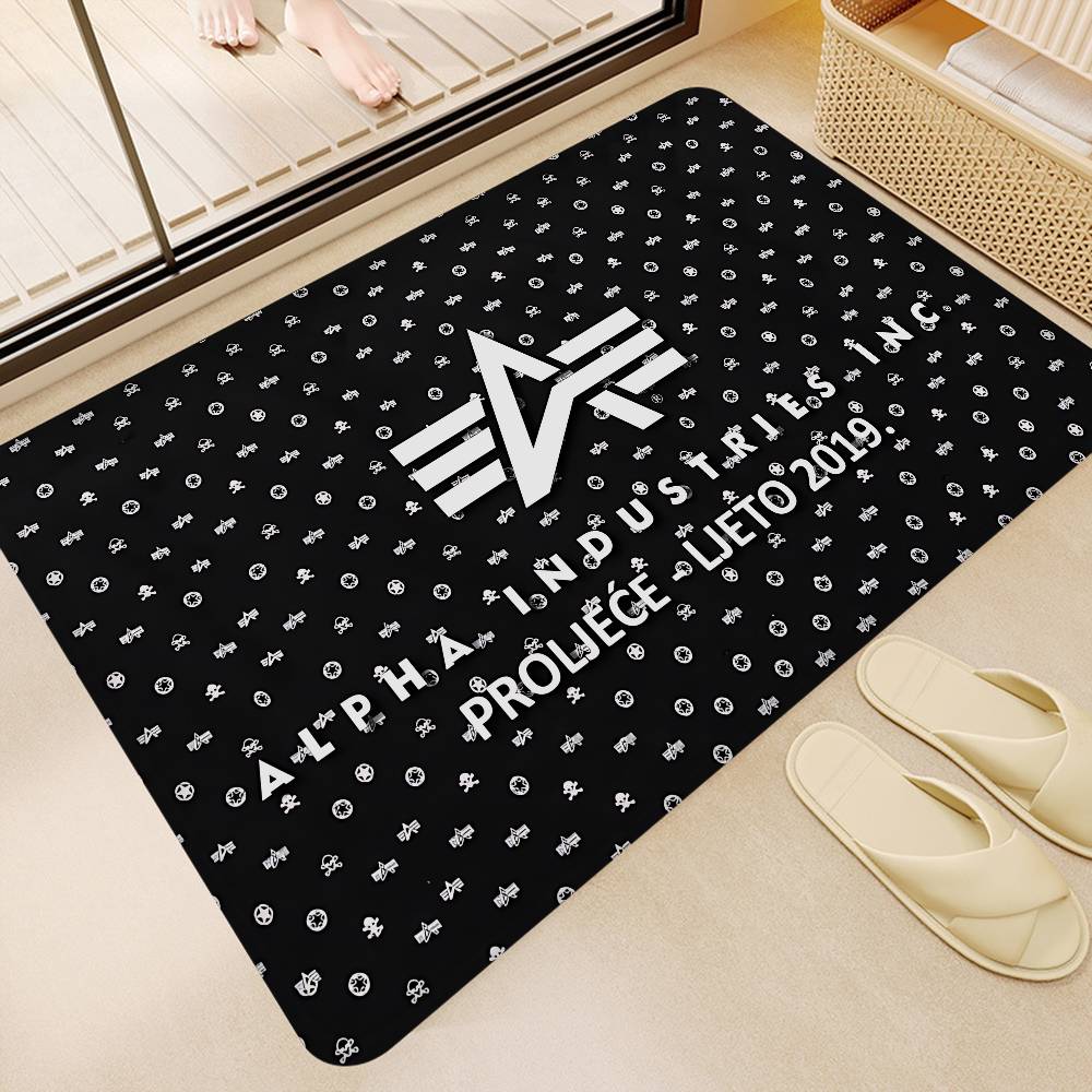 Alpha La Industries Bathroom Mat Kids Room Bedroom Decoration Balcony Anti-Slip Doormat Living Room Welcome Rug