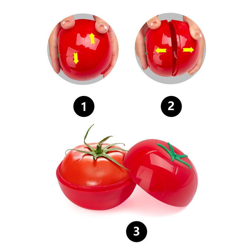 Creative Plastic Tomato and Vegetable Fresh-Keeping Storage Box, Sealed Kitchen Utensil