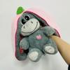 JOYBLISS Baby Truskawkowy Osiołek Pluszowa Zabawka Wypchana Kreatywna W Owoc Transformacja Oddychający Osiołek Lalka do Spania 30 cm dla Dziecka Prezent Urodzinowy