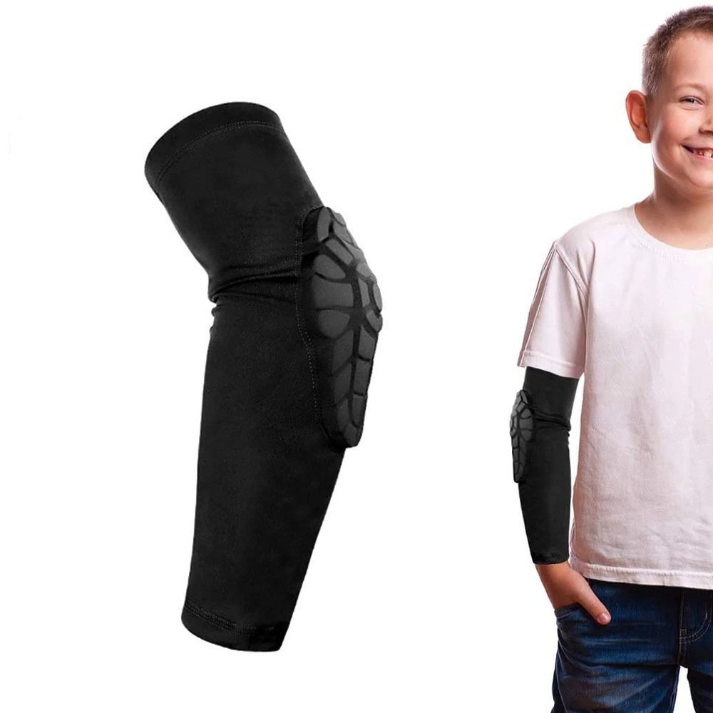 1pcs Anti-collision Elbow Protection Warm Thick Sponge Elbow Pads Guards Basketball Football Volleyball Honeycomb Compression