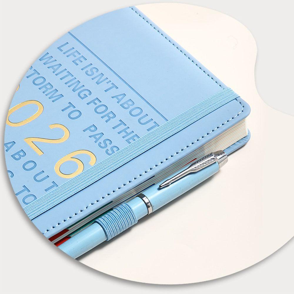 Multifunctional A5 2026 Schedule Book with Calendar English 365 Day Planner Efficiency Manual To Do List Notepad Students