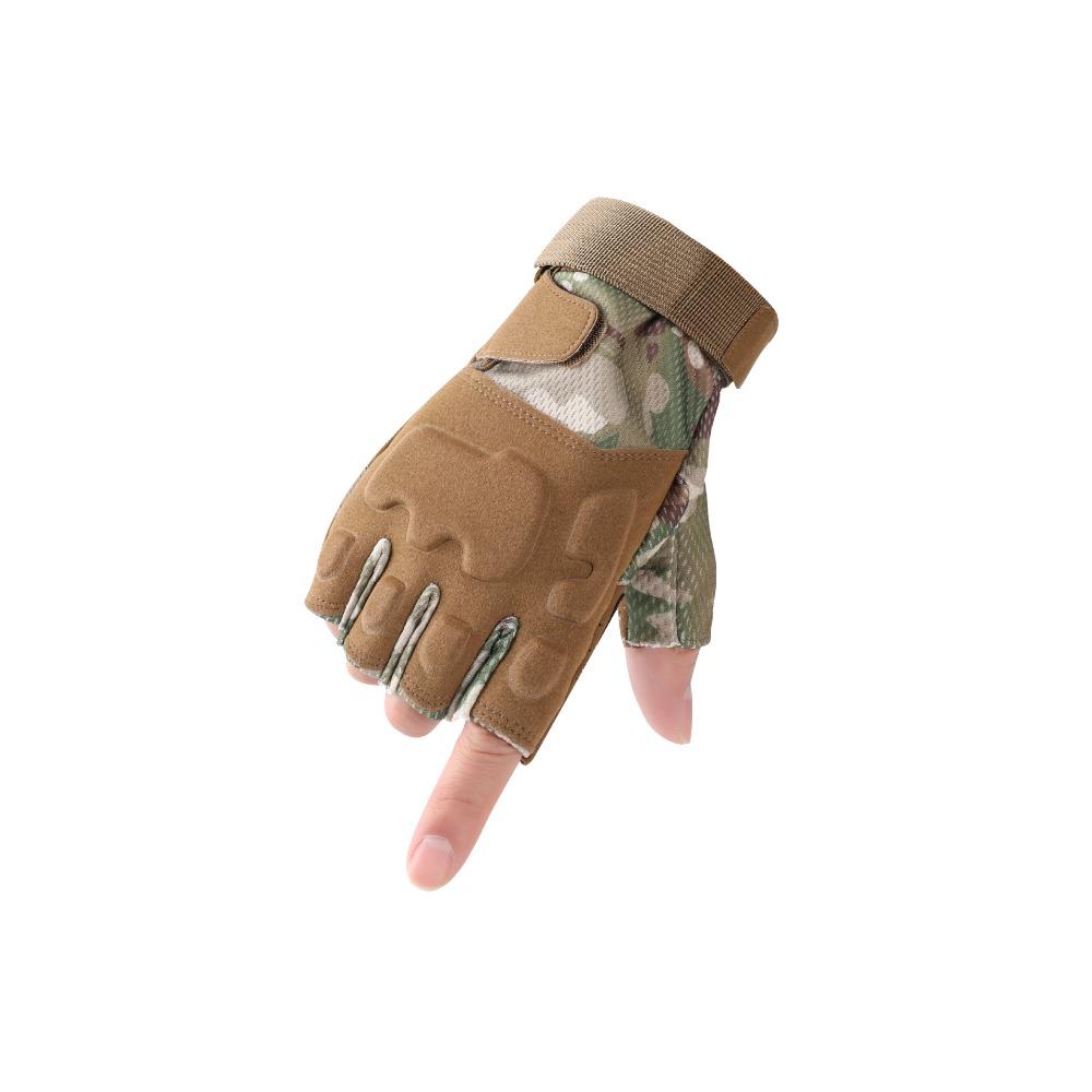 

Motorcycle Motorcycle Cycling Protection Mountaineering Tactics Military Fan Sports Fighting Training Sports Half Gloves XXL зелений