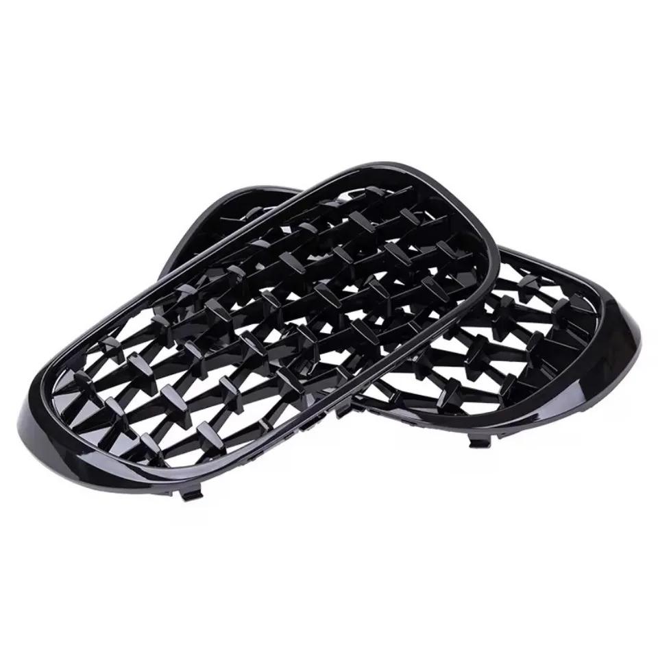 XVIP Front Racing Grilles For BMW For BMW 7 Series G11 G12 2015-2019 740i 750i Chrome Diamonds Style Double Slat Upper Grills