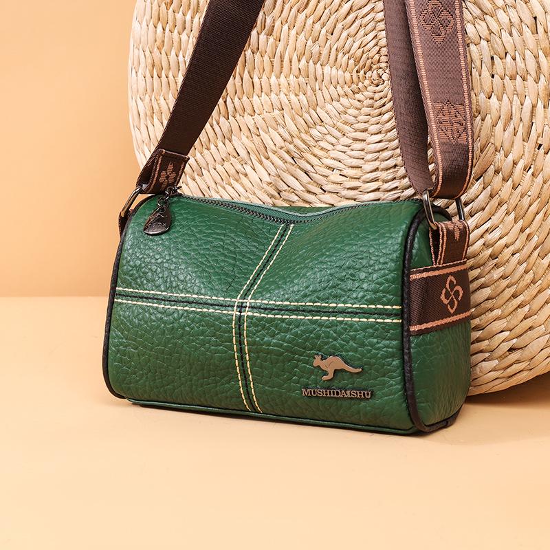 Women's Genuine Leather Crossbody Saddle Bag