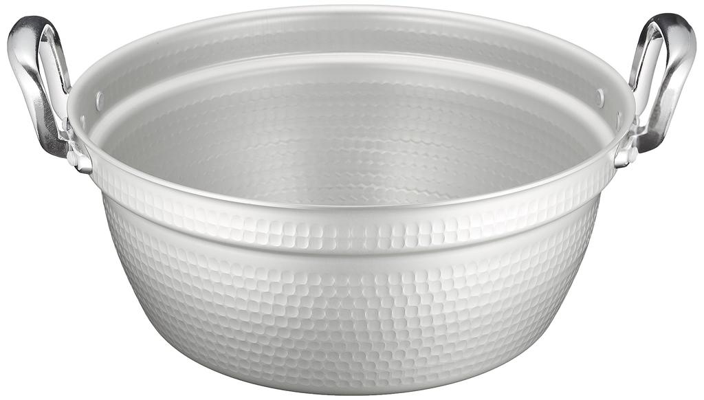Endo Shoji TKG Cooking Pot, 33cm, Double Handle, Aluminum, Anodized, Ready to Use, Resistant to Discoloration and Corrosion, Outer Diameter x Depth (m