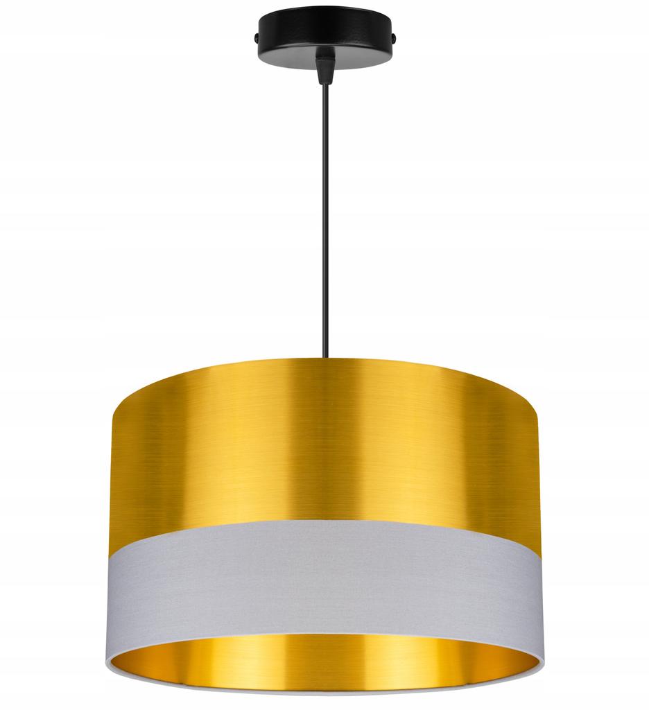 CEILING HANGING LAMP, GOLDEN LAMPSHADE, LED