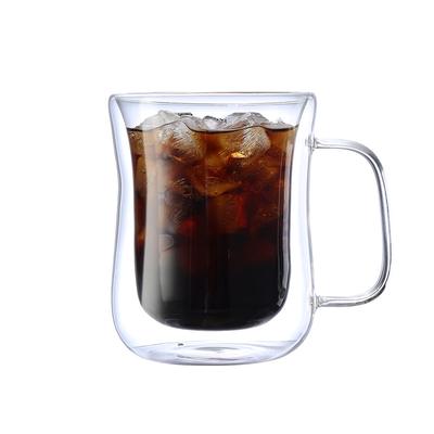 80/220/300/400ML Double Wall Glass Cup Creative Transparent Anti-scald Heat Insulation Water Cup Milk Lemon Juice Coffee Cups