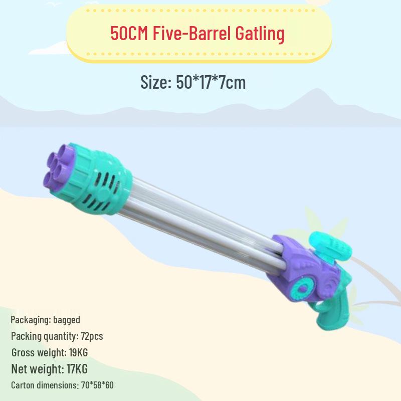Summer Splash Festival Gatling Water Cannon Toy - Large Children's Water Gun