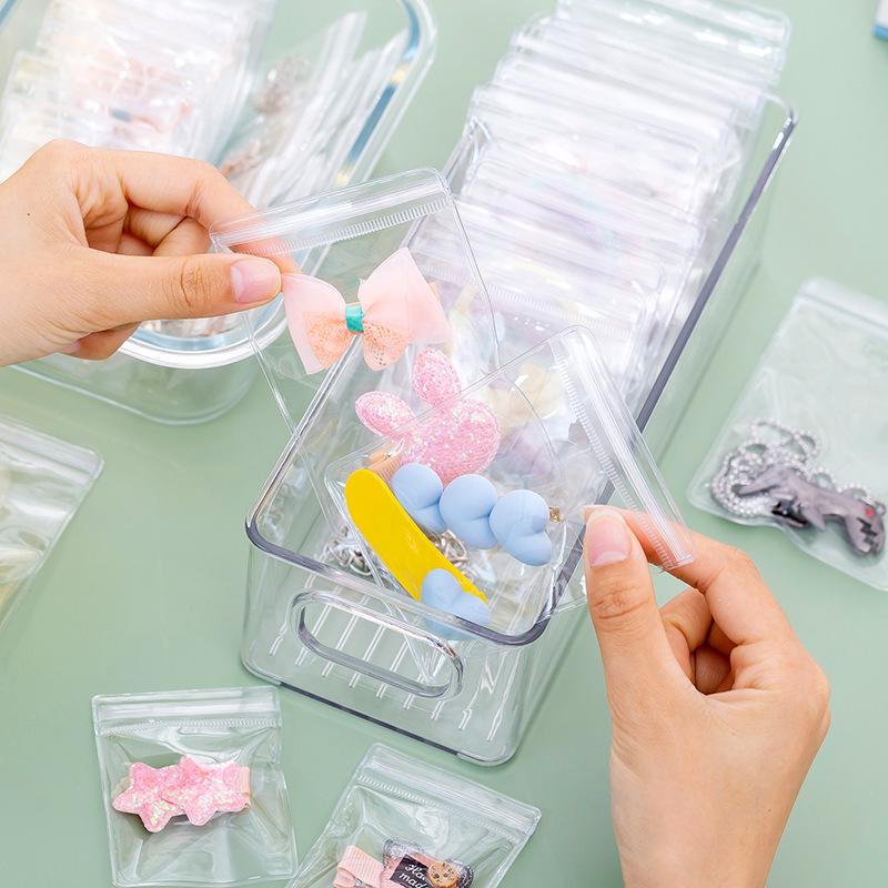 Portable Anti-Oxidation Transparent Jewelry Storage Box for Earrings, Studs, Necklaces, Rings