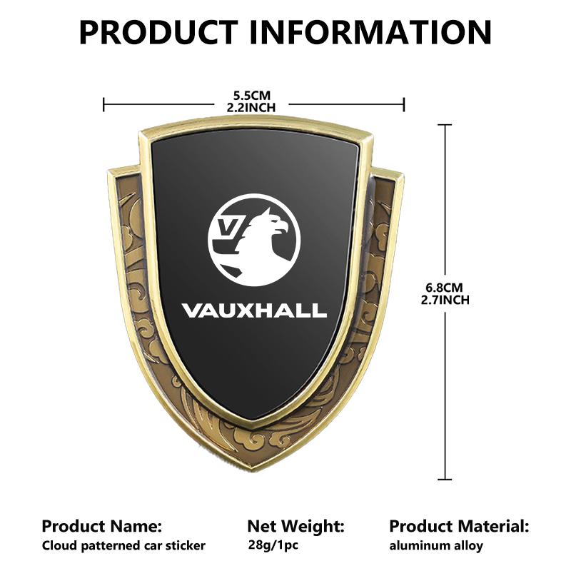 3D Auto Stickers Metal Logo Emblem Sticker Decal Car Styling For Vauxhall Corsa Astra Mokka Grandland Crossland Combo Life