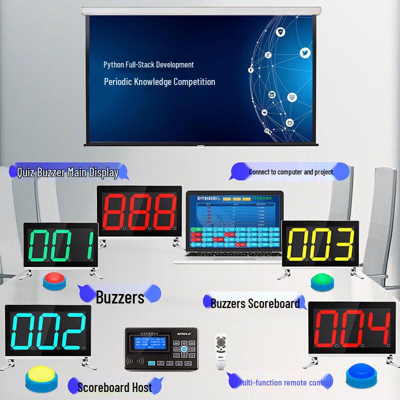 Kaimile Wireless Conference Scoring Buzzer System (CN version)