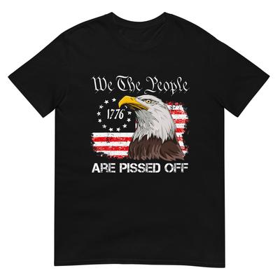 We the People Are Pissed Off Vintage US American Flag Eagle T-Shirt