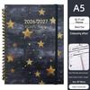 A5 Custom 26-27 Year English Star Coil Planner in Stock