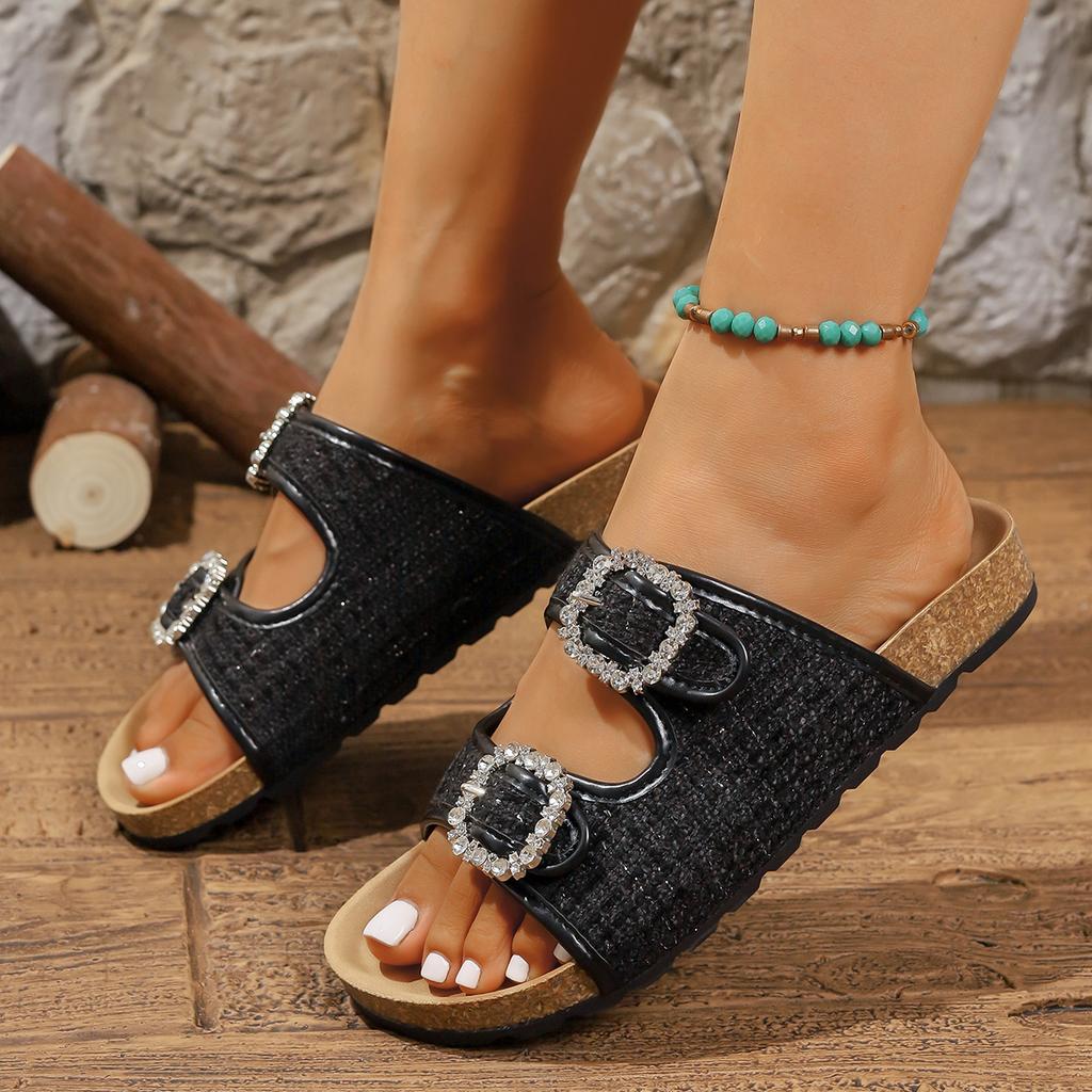 Módní letní dámské pantofle 2025 Nové venkovní sandály Spodní nazouvací gumová obuv Dámská verze Elegantní módní pantofle Pantofle