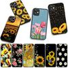 Cover for Xiaomi Redmi Note 14 12 13 ProPlus A4 A3 Pro Plus 12C 13C 14C 5G Casing Phone Case Sunflower Flower Painted Yellow