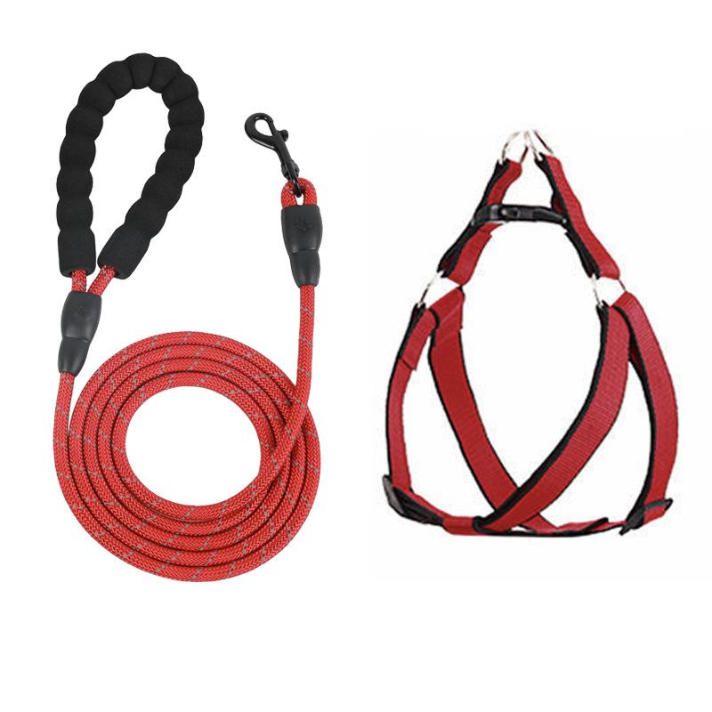 

Расширенная шкура собаки с жилетом Маленький и средний размер Крупная собака Золотистый ретривер Тедди Маленькая собака Выгул собаки Шкура собаки с собачьей цепью Грудь и спина 6mm * 1.5m