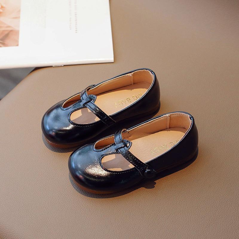 Zapatos de Cuero sin Cordones para Niña de Nuevo Estilo, Modernos y Versátiles, Zapatos de Vestir