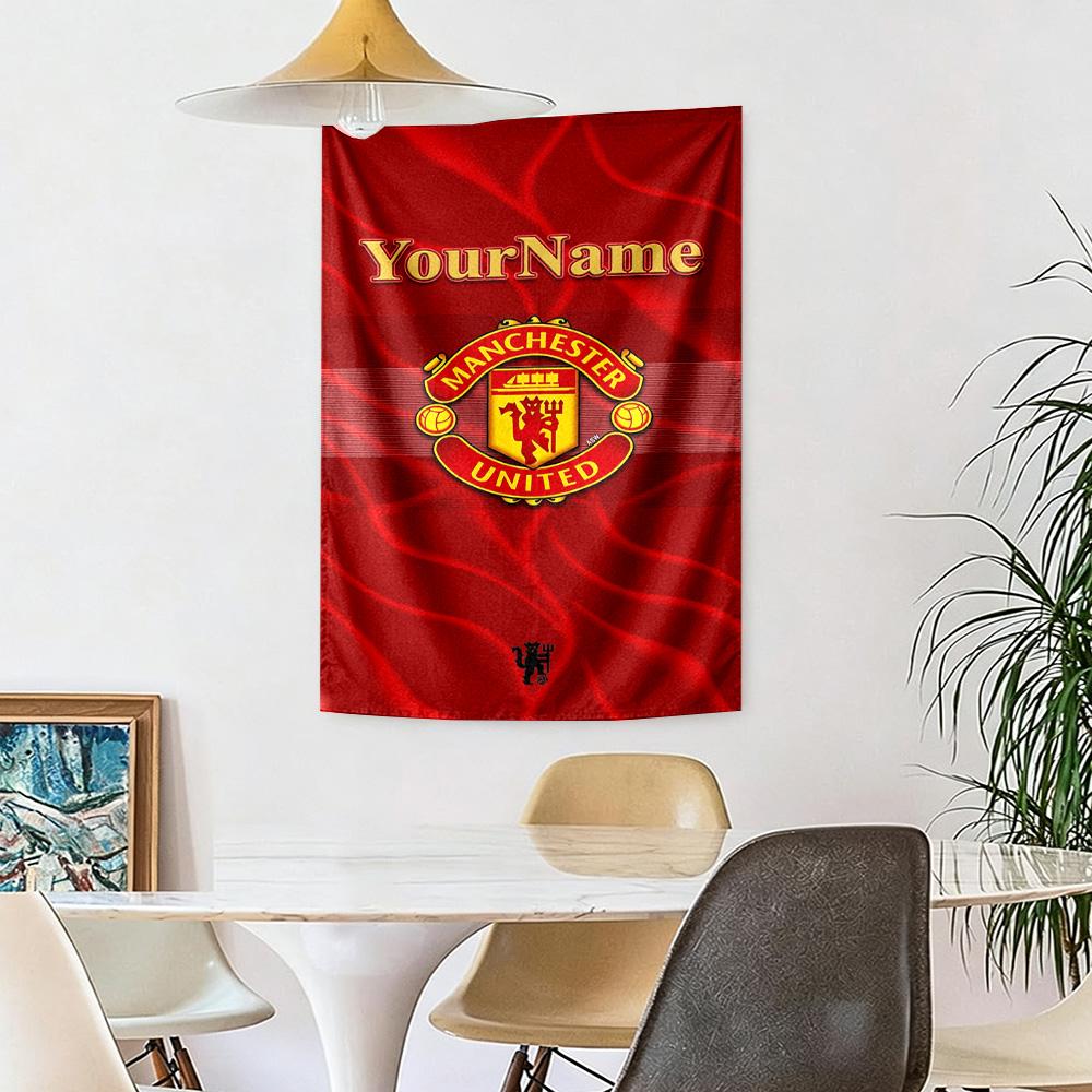 Manchester Custom Your Name Wall Decor Tapestry Art For Pet Memorial Birthdaywedding Party Backdrop Family Gift