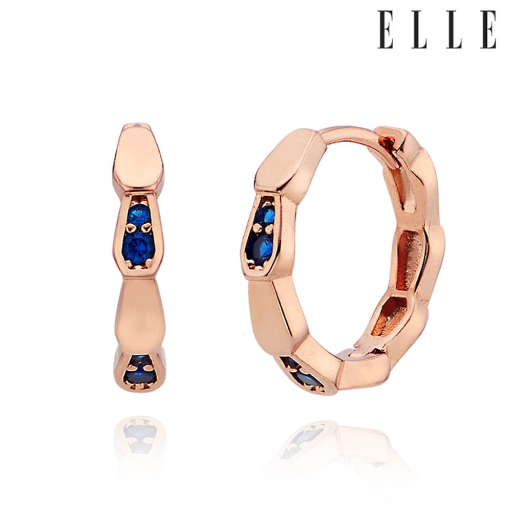14K Cubic Point One-Touch Earrings (Gold Filled) Elgpee506