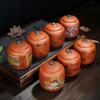 Nut Coffee Moisture-proof Jars Antique Purple Clay Tea Caddy Spice Airtight Container Home Storage Cans Candy Coffee Storage Jar
