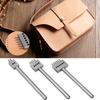 3Pcs Prong Chisel Silver Tool Steel 2 4 6 Prongs DIY Hand Made Leather Hole Puncher(6mm )