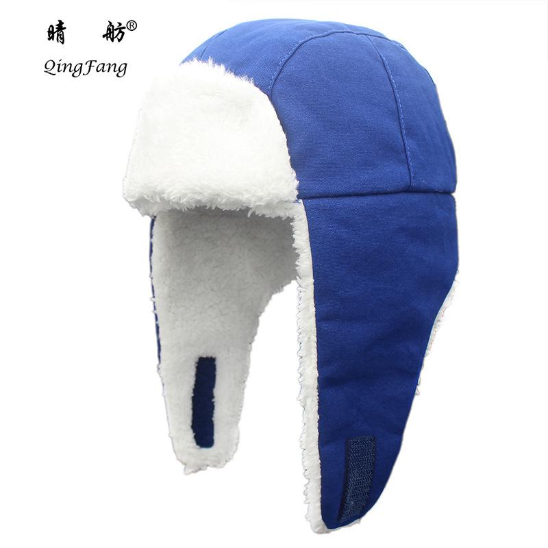 

Children s warm outdoor autumn and winter cold proof thickened cycling cotton flying cap breathable S（53-54CM）