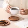 Bamboo Round Coaster Anti-scald Insulated Teacup Mat Rest Place Holder Coffee Coasters Simple Tea Ceremony Accessories