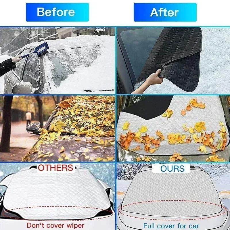 Car snow shield general windshield car half cover car clothing car winter sun protection and frost protection thickened