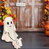Halloween Ghost Walking Dog Statue Cute Halloween Decorations Indoor Outdoor