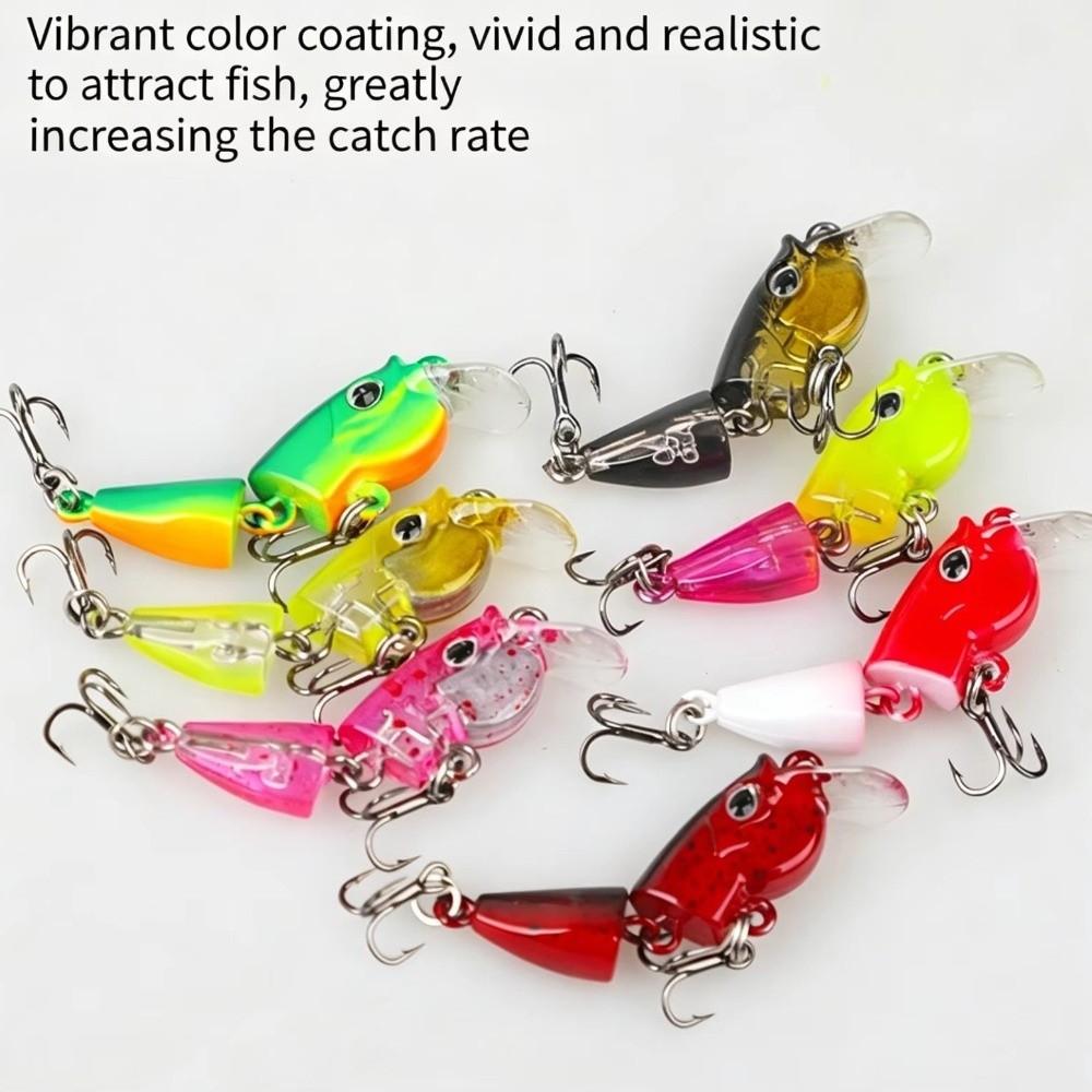 2-Section Joint Slow Sinking Minnow 3.5g Weight Wobbles Bait Mini Micro Fishing Bait Bass Fishing