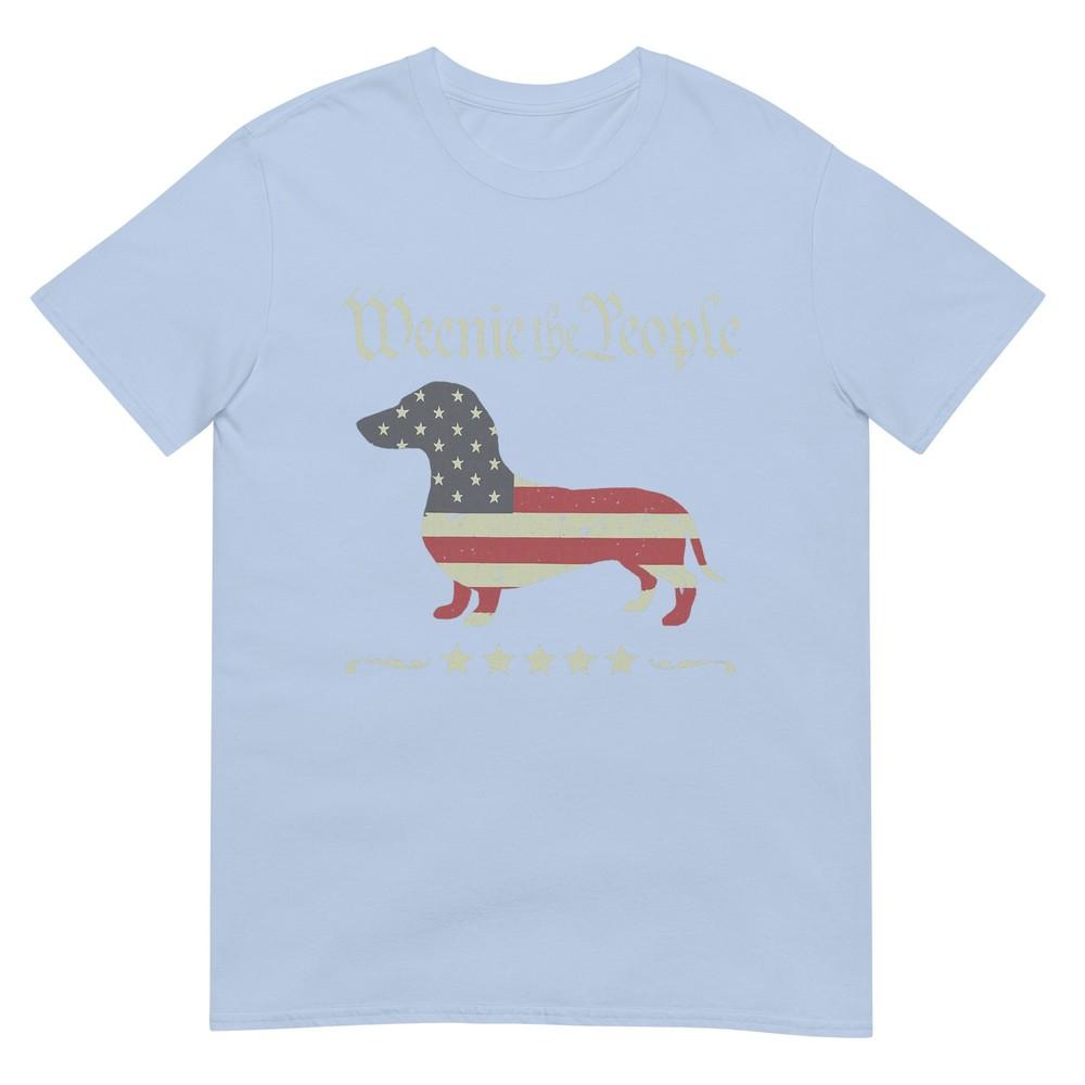 Merica Dog Dachshund Vintage Weenie The People Patriotic Tshirt S