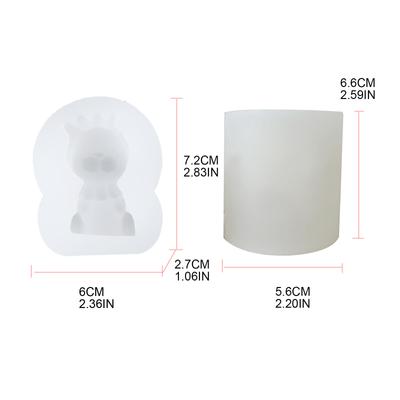 Forma silikonowa 3D w kształcie lwa z kreskówki do DIY ozdób świec, forma, narzędzie do rękodzieła, forma do pieczenia