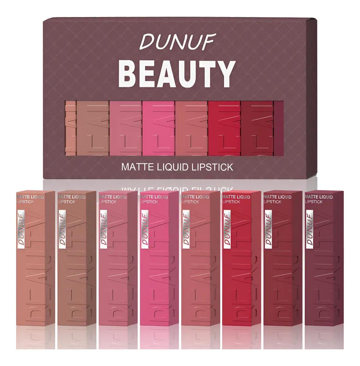 Matte Waterproof Lipstick Set, 8 Pieces
