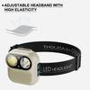 2pcs Rechargeable Induction LED Headlamp with Motion Detection Hands Free Head Torch for Walking Reading Repairing and Camping
