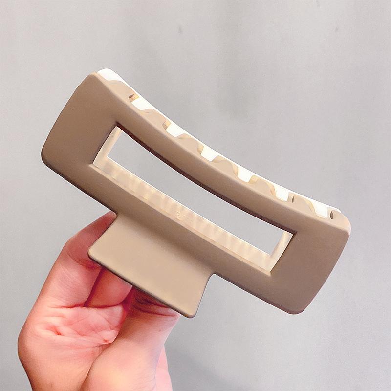New Fashion Matte Non-slip Square Hair Claws Elegant Simple Strong Hair Clip Ladies Girls Barrettes For Women Hair Accessories Headwear