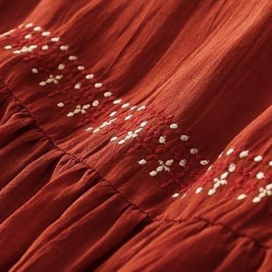 Vestido de Verano para Mujer Talla Grande Boho Manga Corta Cuello Redondo Suelto Largo Casual Fluido Playa Vestido Línea A