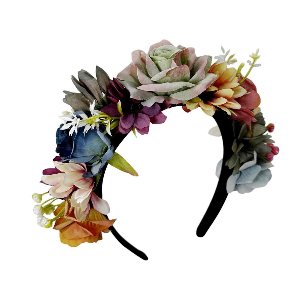 New simulated flower headband Hawaiian bohemian vacation party photo headgear