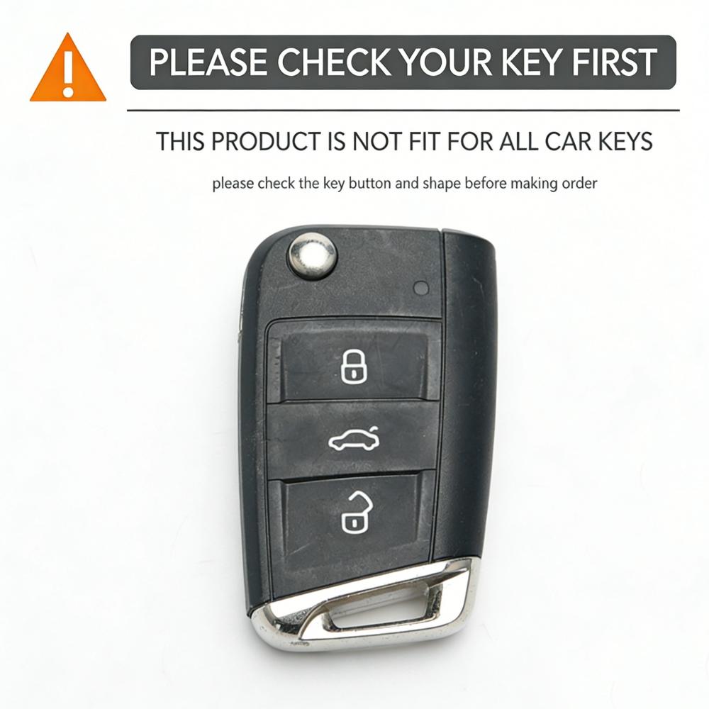 Silicone Car Key Case Cover For Volkswagen Vw Golf 7 Mk7 Tiguan Mk2 For Skoda Octavia 3 A7 Kodiaq - Seat