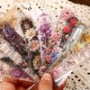 15 Sheets/Bag Floral Long Strip Stickers For Creative Journal Scrapbooking Stationery Planner Phone Case Gift Decor