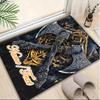 1PC Custom Name Axes Shield Theme Floor Mat Ideal for Living Room, Game Rooms, Office, Bedroom,Floor Mat Playful Design