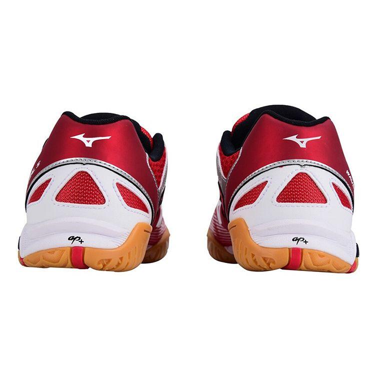 Mizuno Wave Medal 5 Protiskluzové Odolné Prodyšné Tréninkové Boty s Nízkým Svrškem Unisex Tenisky Bílé Červené 81GA151509