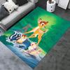Office Rug Bambi, Thumper Theme 3D Printed Anti-Slip Rug-Machine Washable for Living Room