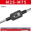 Feingewinde Handgewindebohrer M8-M20 Satz (5 Stücke)