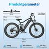 Electric Bike - Maxturn MX1-BLACK - 500 W Motor - 48V 13Ah Battery - Range 80–100 Km - 26" Wheels